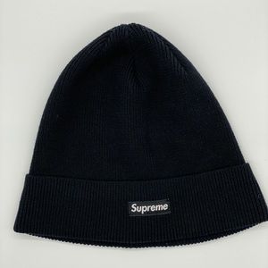 Supreme Black Hat / Beanie / Box Logo - Blk/White